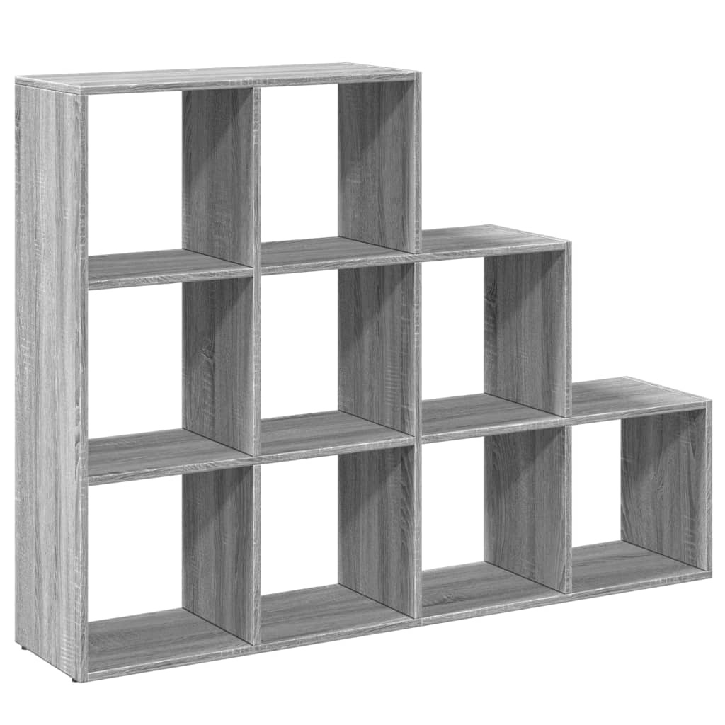 VidaXL Kamerscherm / boekenkast 137,5x29x103,5 cm hout grijs sonoma