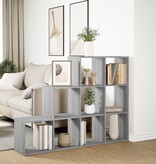 VidaXL Kamerscherm / boekenkast 137,5x29x103,5 cm hout grijs sonoma