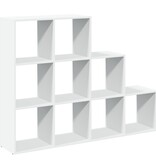 VidaXL Kamerscherm / boekenkast 3-laags 137,5x29x103,5 cm hout wit