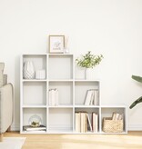 VidaXL Kamerscherm / boekenkast 3-laags 137,5x29x103,5 cm hout wit