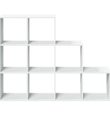 VidaXL Kamerscherm / boekenkast 3-laags 137,5x29x103,5 cm hout wit