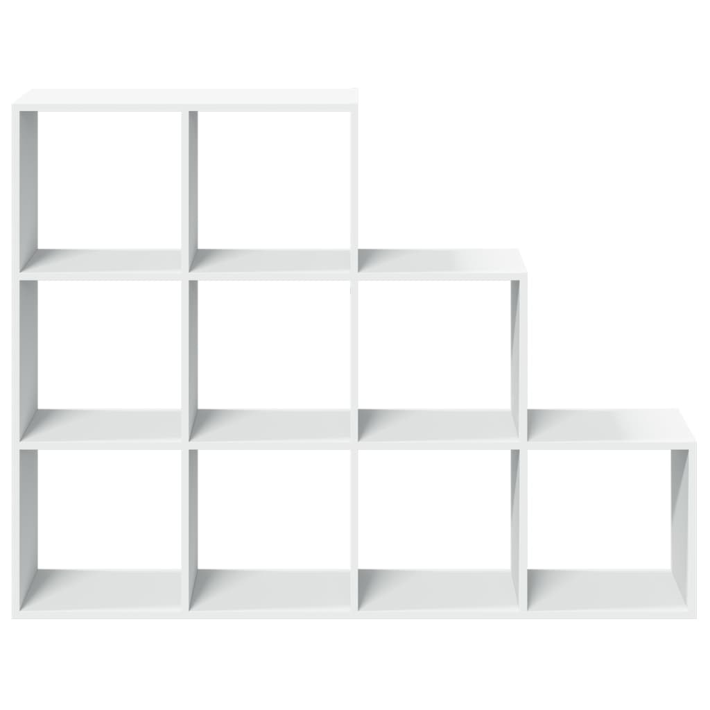 VidaXL Kamerscherm / boekenkast 3-laags 137,5x29x103,5 cm hout wit