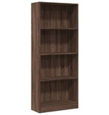 VidaXL Boekenkast 60x24x143 cm bewerkt hout bruin eikenkleur
