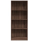 VidaXL Boekenkast 60x24x143 cm bewerkt hout bruin eikenkleur