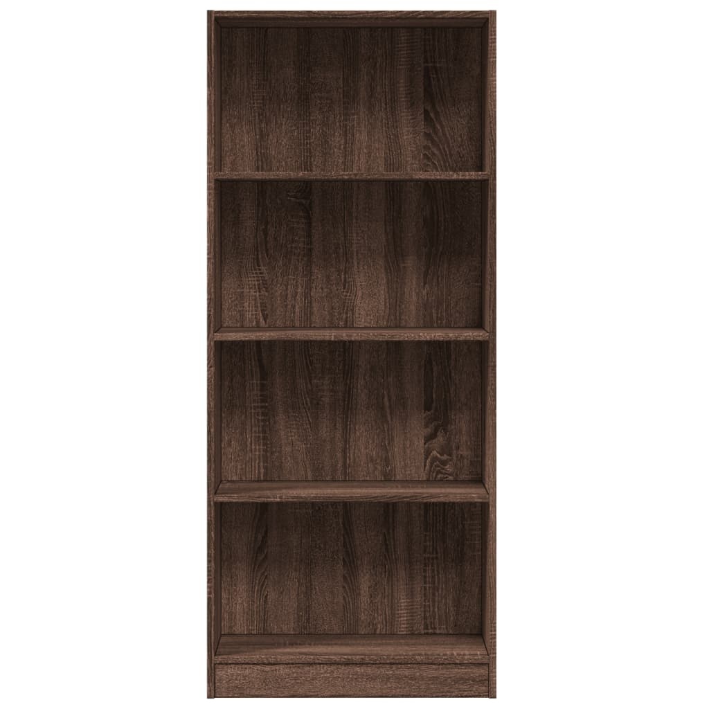 VidaXL Boekenkast 60x24x143 cm bewerkt hout bruin eikenkleur