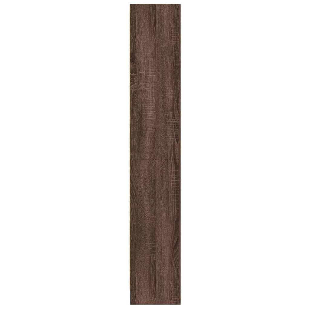 VidaXL Boekenkast 60x24x143 cm bewerkt hout bruin eikenkleur