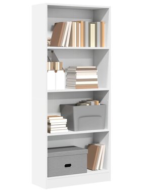 VidaXL Boekenkast 60x24x143 cm bewerkt hout wit