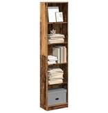 VidaXL Boekenkast 40x24x176 cm bewerkt hout oud houtkleurig