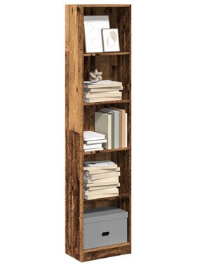 VidaXL Boekenkast 40x24x176 cm bewerkt hout oud houtkleurig