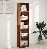 VidaXL Boekenkast 40x24x176 cm bewerkt hout oud houtkleurig