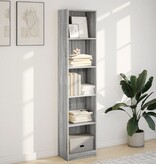 VidaXL Boekenkast 40x24x176 cm bewerkt hout grijs sonoma eikenkleurig