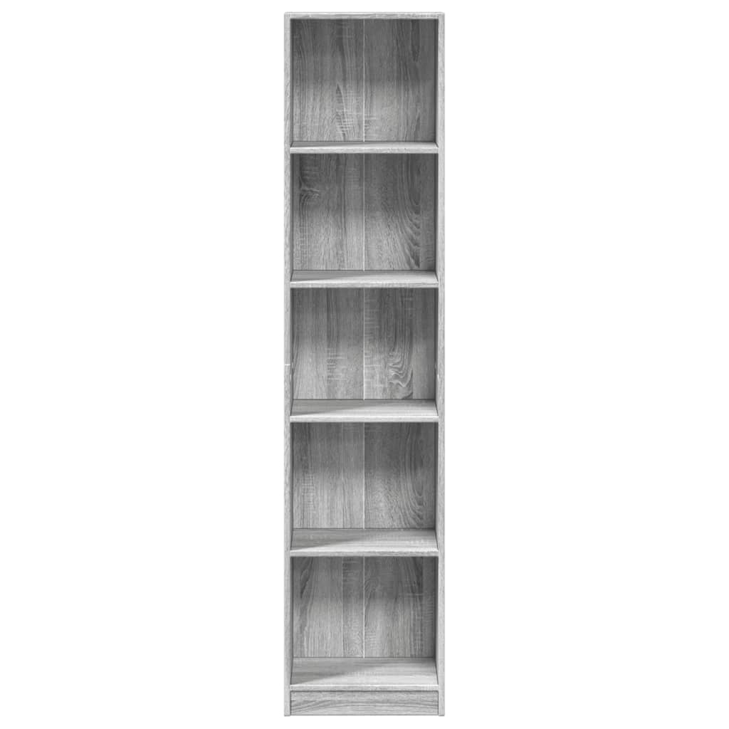 VidaXL Boekenkast 40x24x176 cm bewerkt hout grijs sonoma eikenkleurig