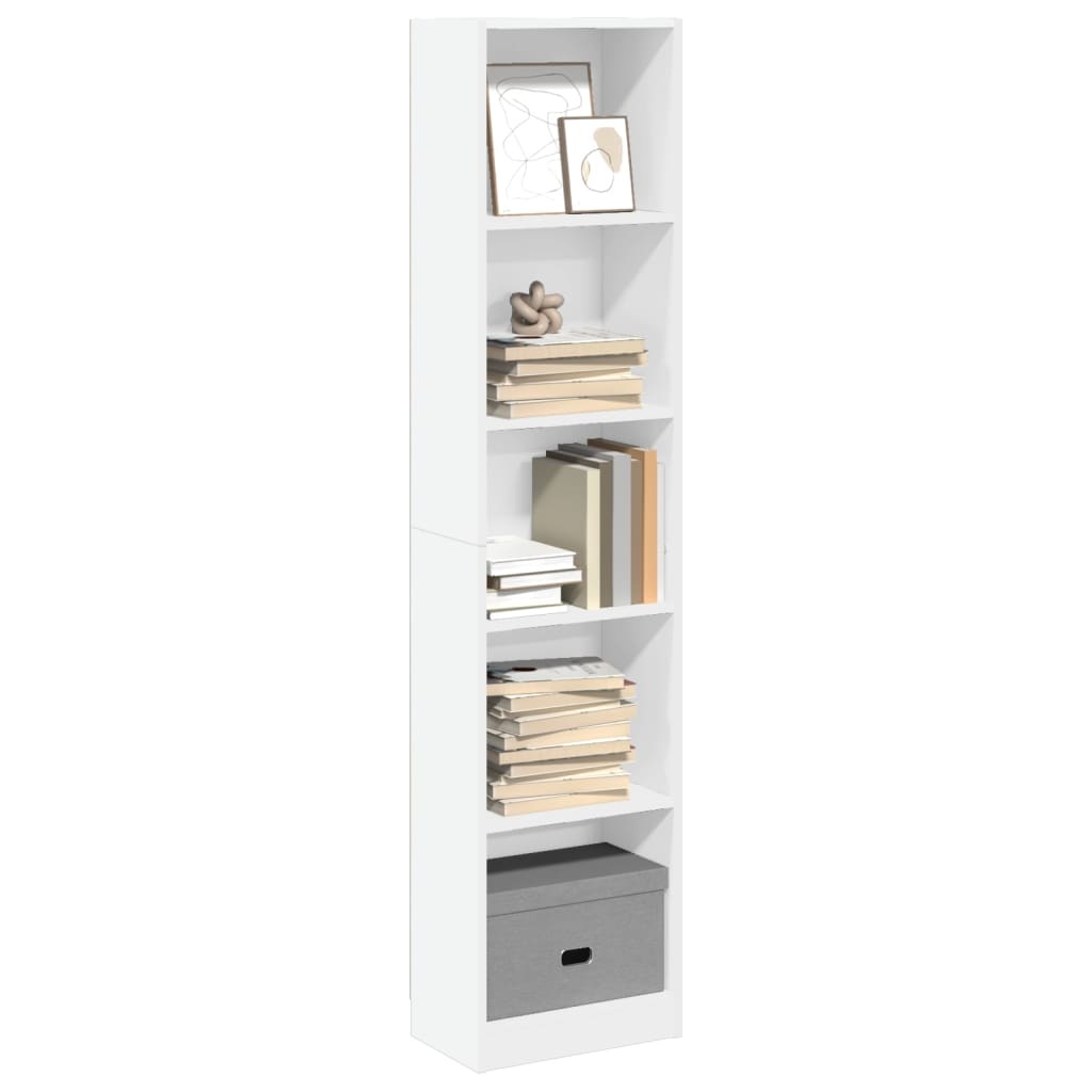 VidaXL Boekenkast 40x24x176 cm bewerkt hout wit