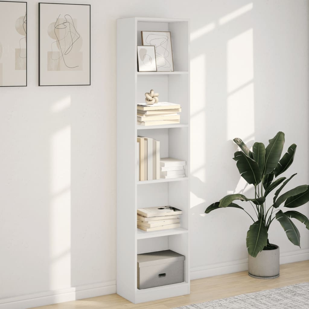 VidaXL Boekenkast 40x24x176 cm bewerkt hout wit