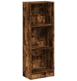 VidaXL Boekenkast 40x24x109 cm bewerkt hout gerookt eikenkleurig