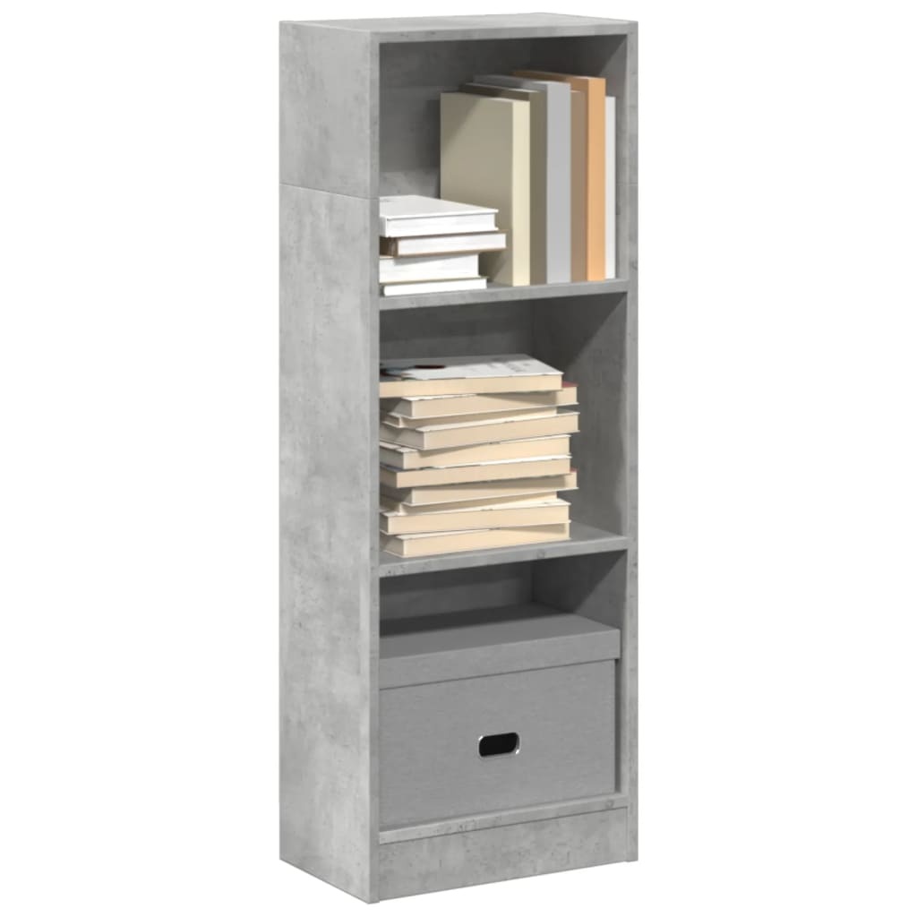 VidaXL Boekenkast 40x24x109 cm bewerkt hout betongrijs