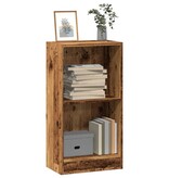 VidaXL Boekenkast 40x24x76 cm bewerkt hout oud houtkleurig