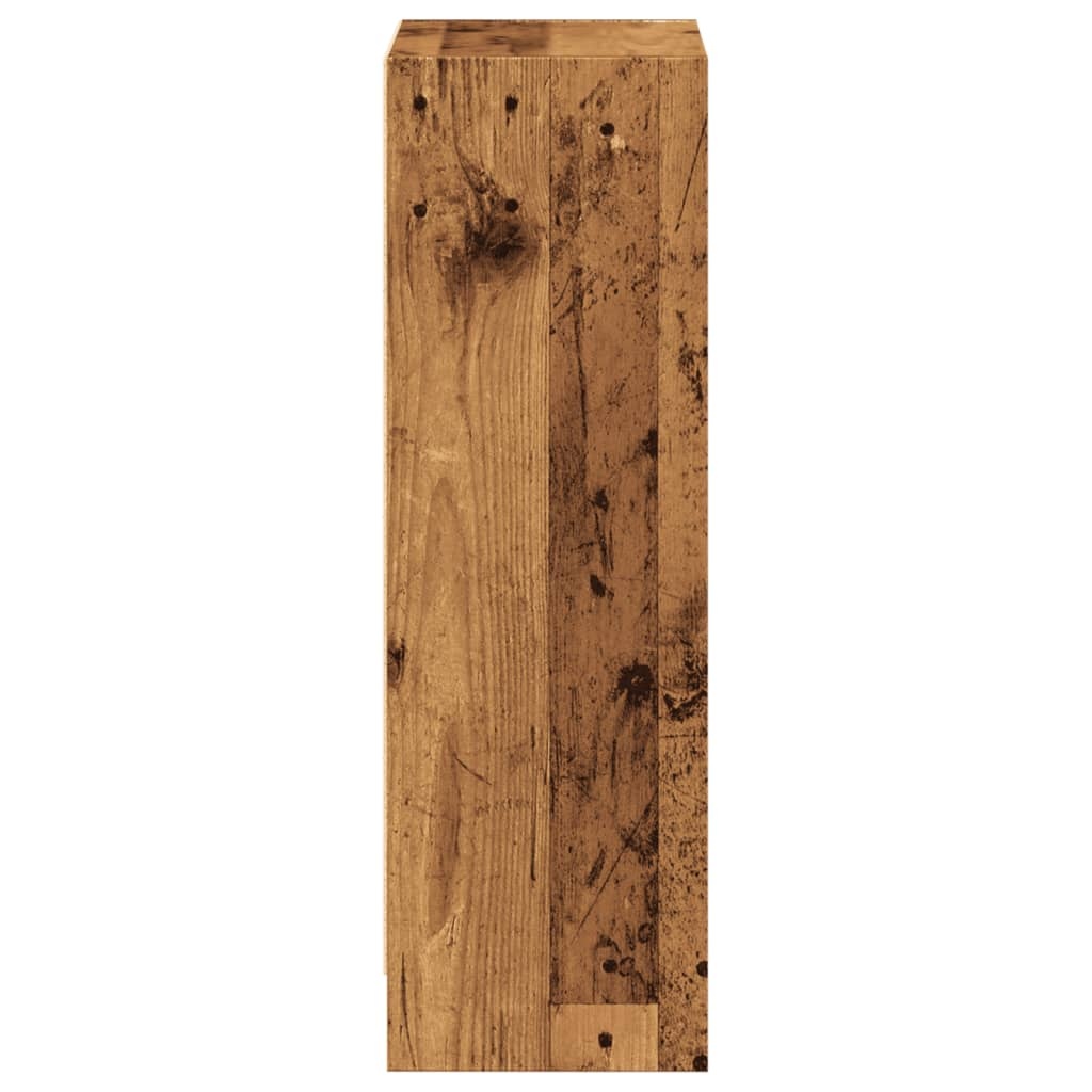 VidaXL Boekenkast 40x24x76 cm bewerkt hout oud houtkleurig