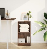 VidaXL Boekenkast 40x24x76 cm bewerkt hout bruin eikenkleurig