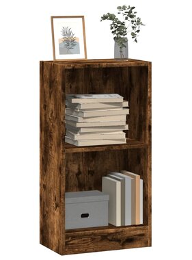 VidaXL Boekenkast 40x24x76 cm bewerkt hout gerookt eikenkleurig