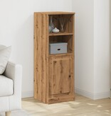 VidaXL Hoge kast 36x35,5x103,5 cm bewerkt hout artisanaal eikenkleurig