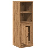 VidaXL Hoge kast 36x35,5x103,5 cm bewerkt hout artisanaal eikenkleurig
