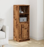 VidaXL Hoge kast 36x35,5x103,5 cm bewerkt hout oud houtkleurig
