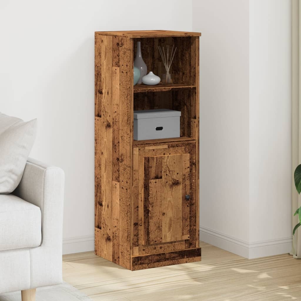 VidaXL Hoge kast 36x35,5x103,5 cm bewerkt hout oud houtkleurig