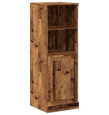 VidaXL Hoge kast 36x35,5x103,5 cm bewerkt hout oud houtkleurig
