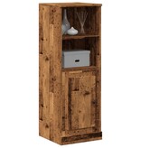 VidaXL Hoge kast 36x35,5x103,5 cm bewerkt hout oud houtkleurig