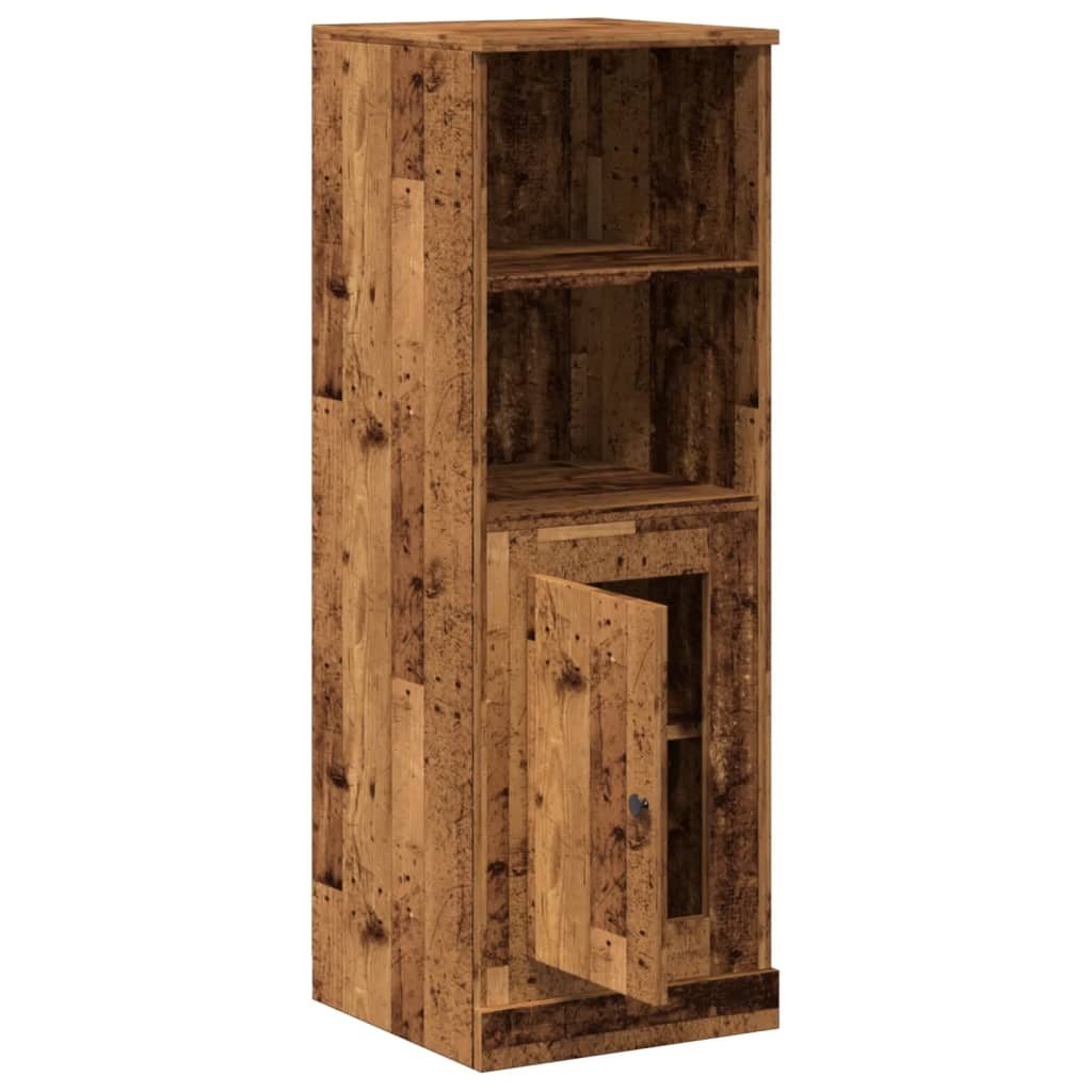 VidaXL Hoge kast 36x35,5x103,5 cm bewerkt hout oud houtkleurig