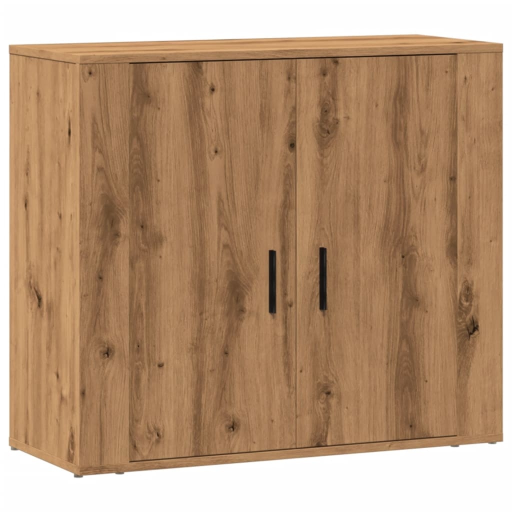 VidaXL Dressoir 80x33x70 cm bewerkt hout artisanaal eikenkleurig