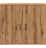 VidaXL Dressoir 80x33x70 cm bewerkt hout artisanaal eikenkleurig