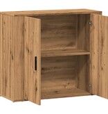 VidaXL Dressoir 80x33x70 cm bewerkt hout artisanaal eikenkleurig
