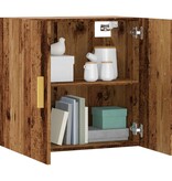 VidaXL Wandkast 60x31x60 cm bewerkt hout oud houtkleurig