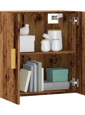 VidaXL Wandkast 60x31x60 cm bewerkt hout oud houtkleurig