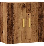 VidaXL Wandkast 60x31x60 cm bewerkt hout oud houtkleurig