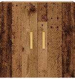 VidaXL Wandkast 60x31x60 cm bewerkt hout oud houtkleurig