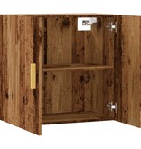 VidaXL Wandkast 60x31x60 cm bewerkt hout oud houtkleurig