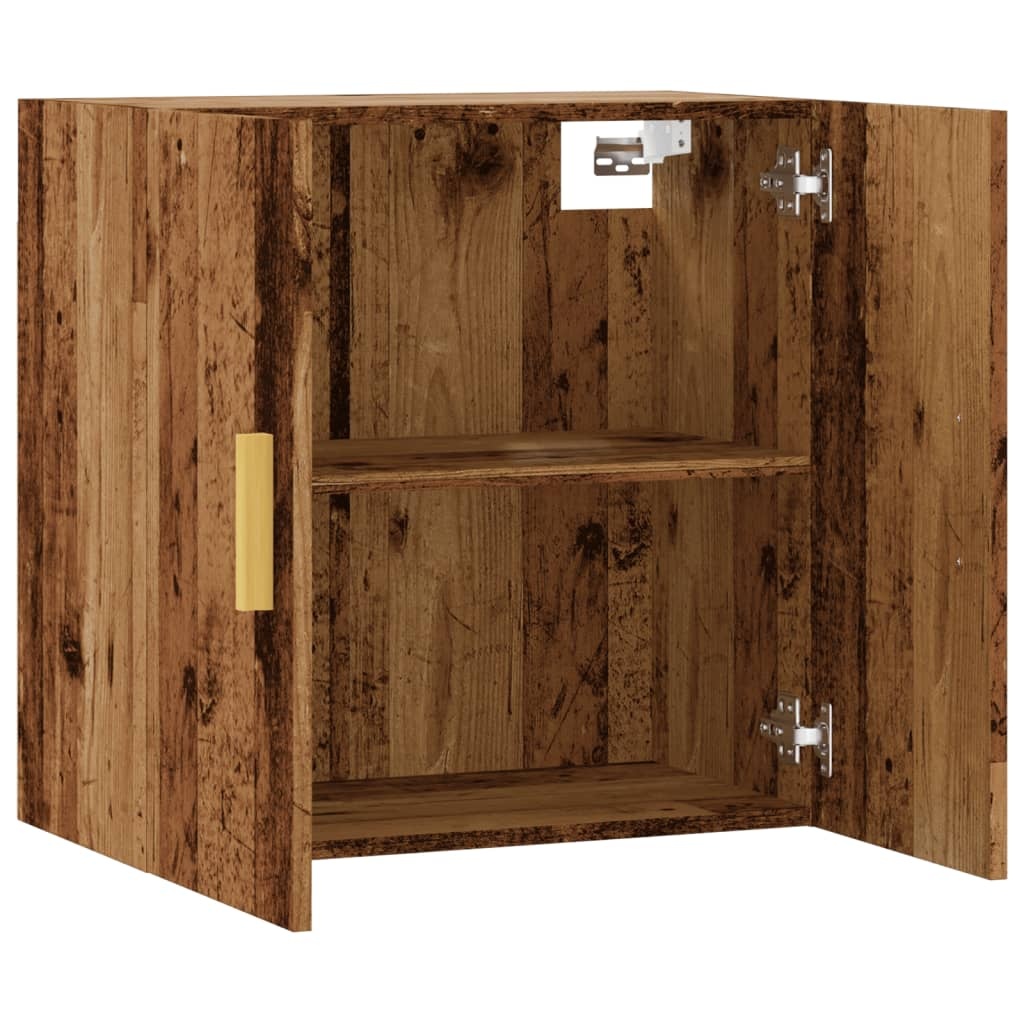 VidaXL Wandkast 60x31x60 cm bewerkt hout oud houtkleurig