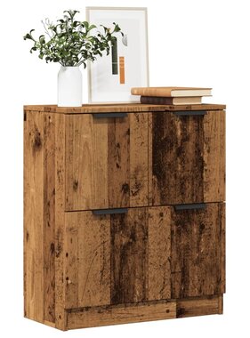 VidaXL Dressoir 60x30x70 cm bewerkt hout oud houtkleurig