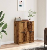 VidaXL Dressoir 60x30x70 cm bewerkt hout oud houtkleurig