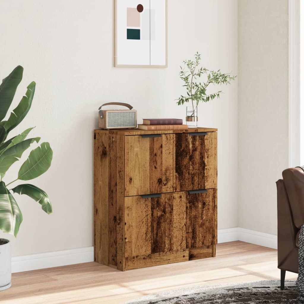 VidaXL Dressoir 60x30x70 cm bewerkt hout oud houtkleurig