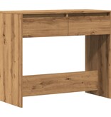 VidaXL Wandtafel 89x41x76,5 cm bewerkt hout artisanaal eikenkleurig