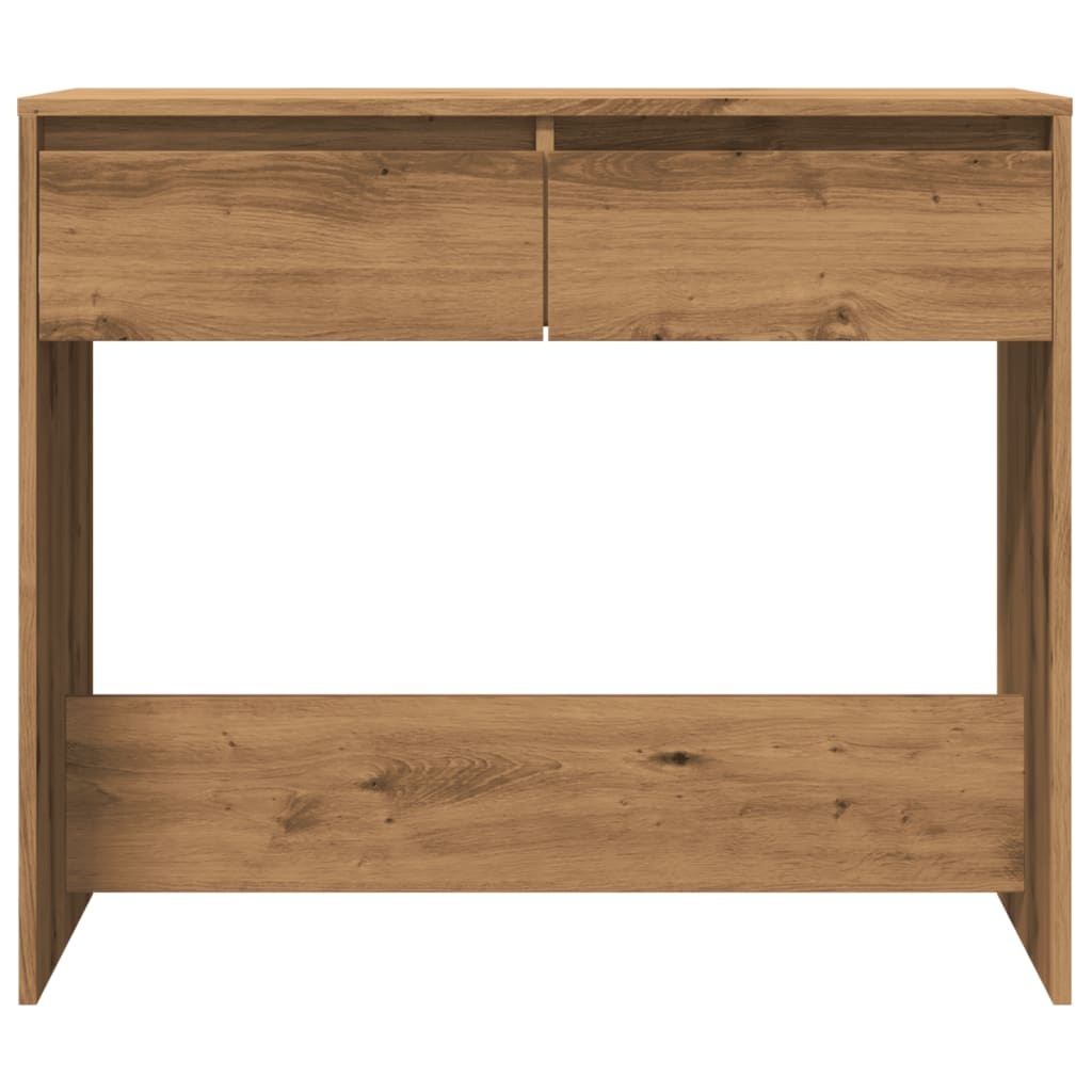 VidaXL Wandtafel 89x41x76,5 cm bewerkt hout artisanaal eikenkleurig
