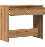 VidaXL Wandtafel 89x41x76,5 cm bewerkt hout artisanaal eikenkleurig