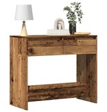VidaXL Wandtafel 89x41x76,5 cm bewerkt hout oud houtkleurig