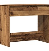 VidaXL Wandtafel 89x41x76,5 cm bewerkt hout oud houtkleurig