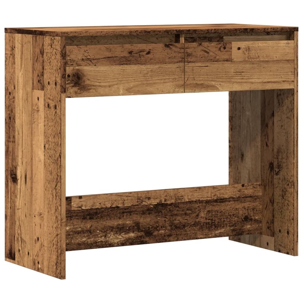 VidaXL Wandtafel 89x41x76,5 cm bewerkt hout oud houtkleurig