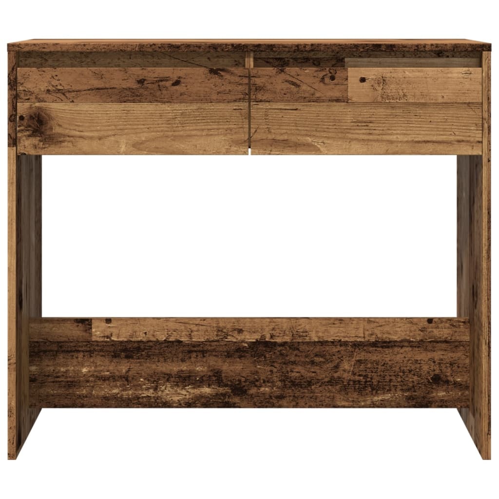VidaXL Wandtafel 89x41x76,5 cm bewerkt hout oud houtkleurig
